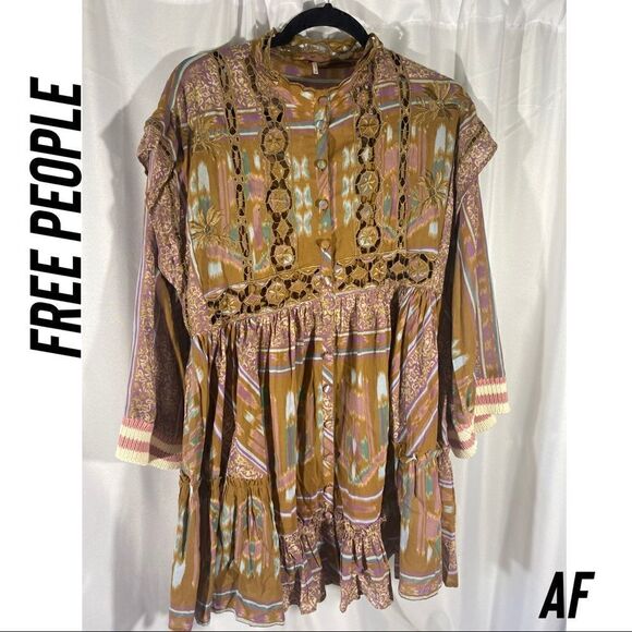 FREE PEOPLE AUGUSTINE DRESS NEW XS - Picture 7 of 14